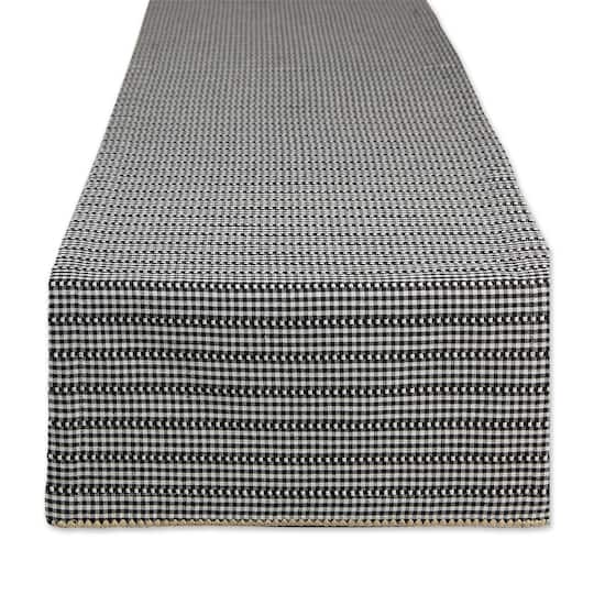 DII® 72" Black Farmhouse Gingham Table Runner | 14" x 72" | Michaels®